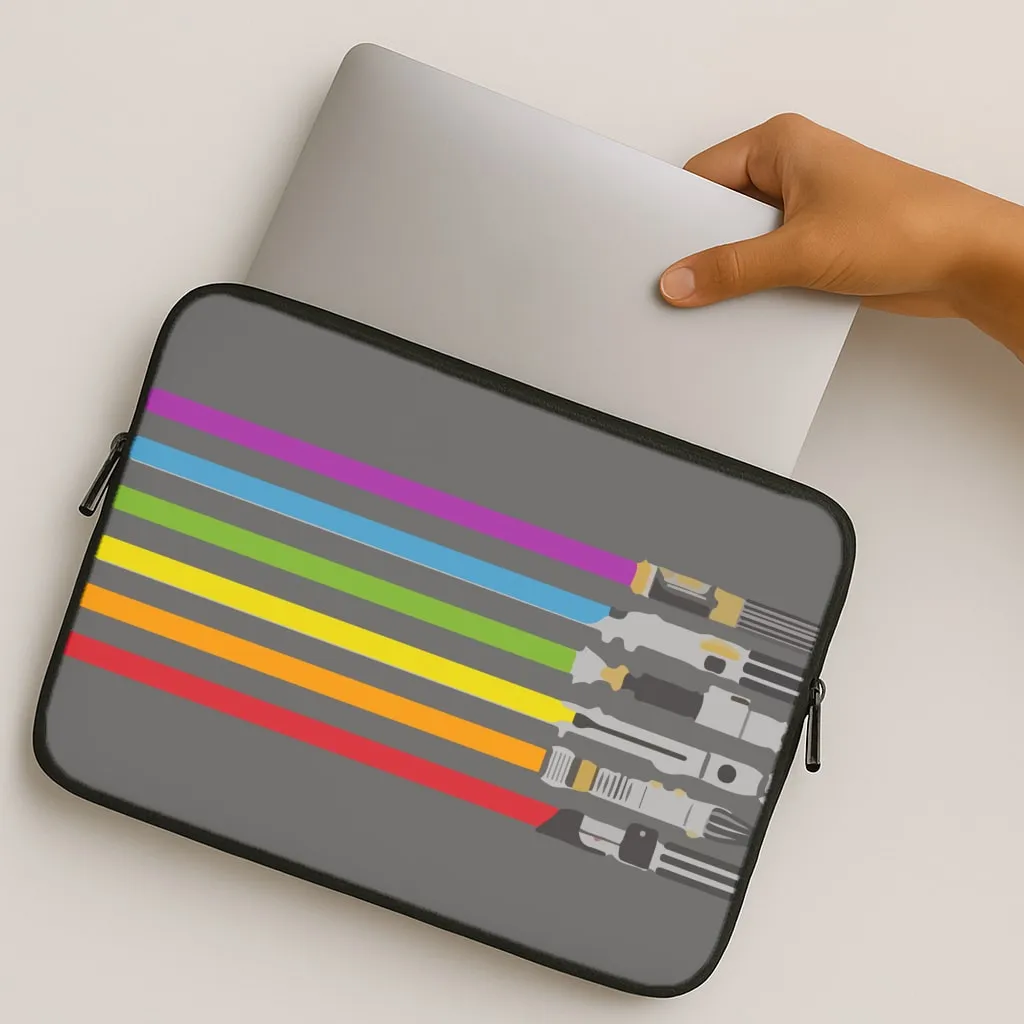 Matte Pattern Layer Lightsabers Laptop Sleeve