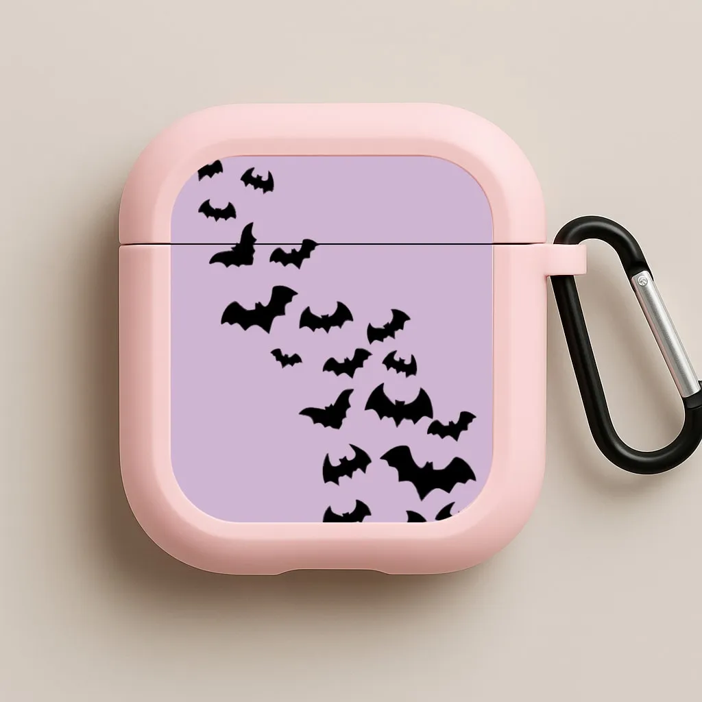 Bats - Halloween AirPods Case Portable Tech Pouch everyday work accessory