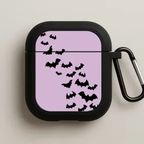 portable handmade gradient shell Portable Smooth Shell Bats - Halloween AirPods Case