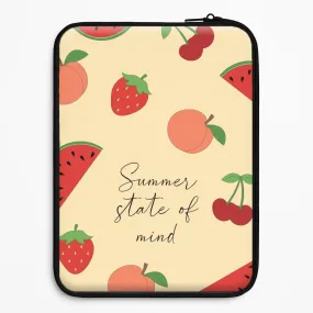 Premium Detail Finish Glossy surface Summer State Of Mind Fruits Pattern Laptop Sleeve