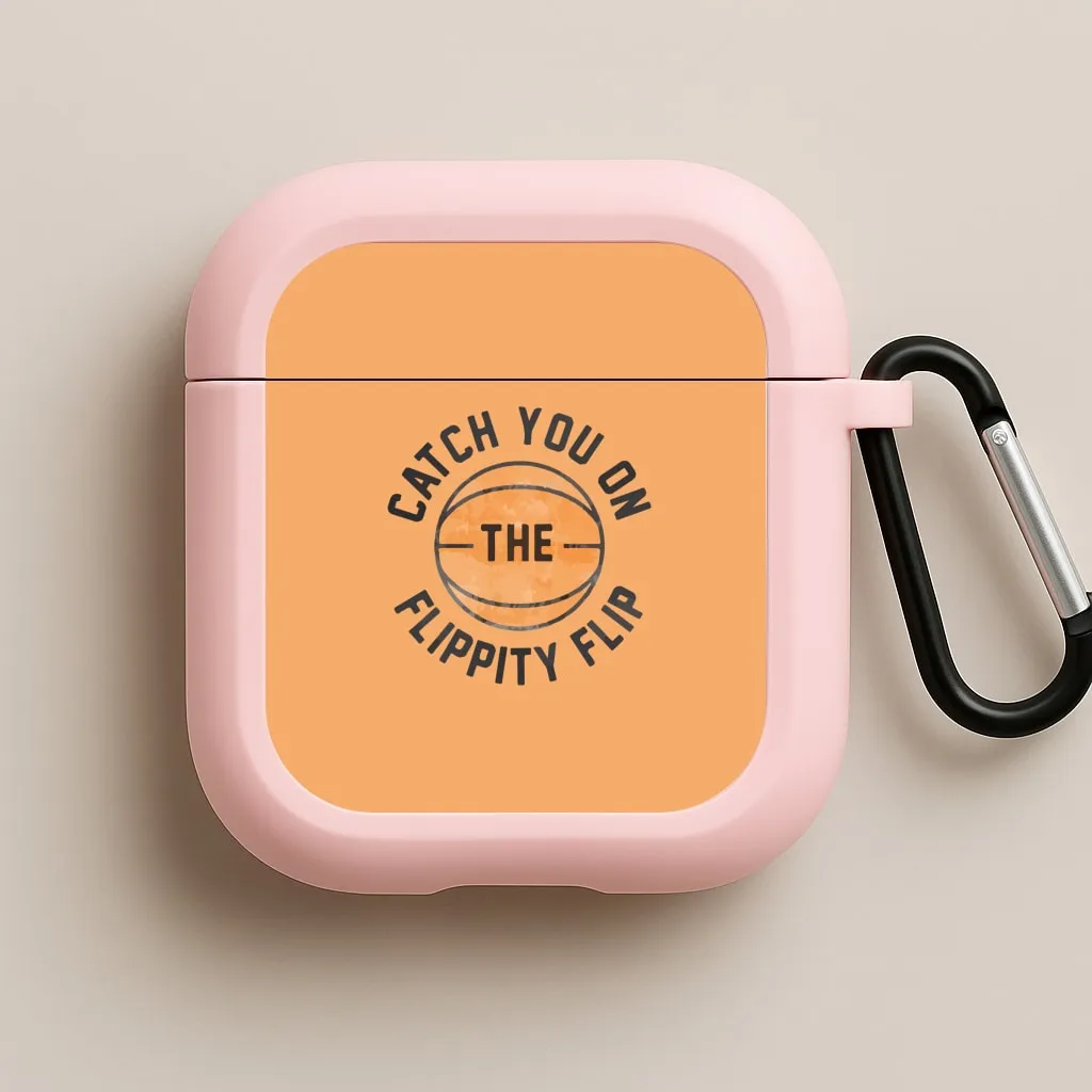 wireless earbuds travel cover Catch You On The Flippity Flip AirPods Case