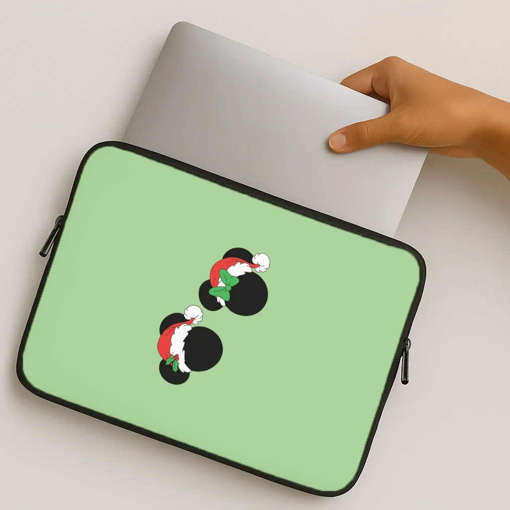 Festive Mice Christmas Laptop Sleve Waterproof Design Clear View