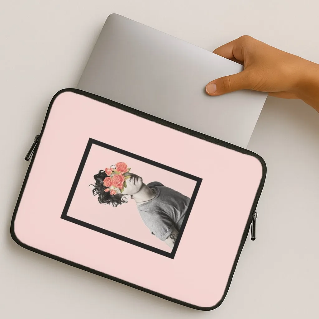 Matt - 1975 Flower Cencored Laptop Sleeve Vivid Detail