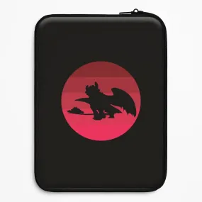 Comfort Fit Edge Modern Texture Look Red Sunset Dragon Laptop Sleeve