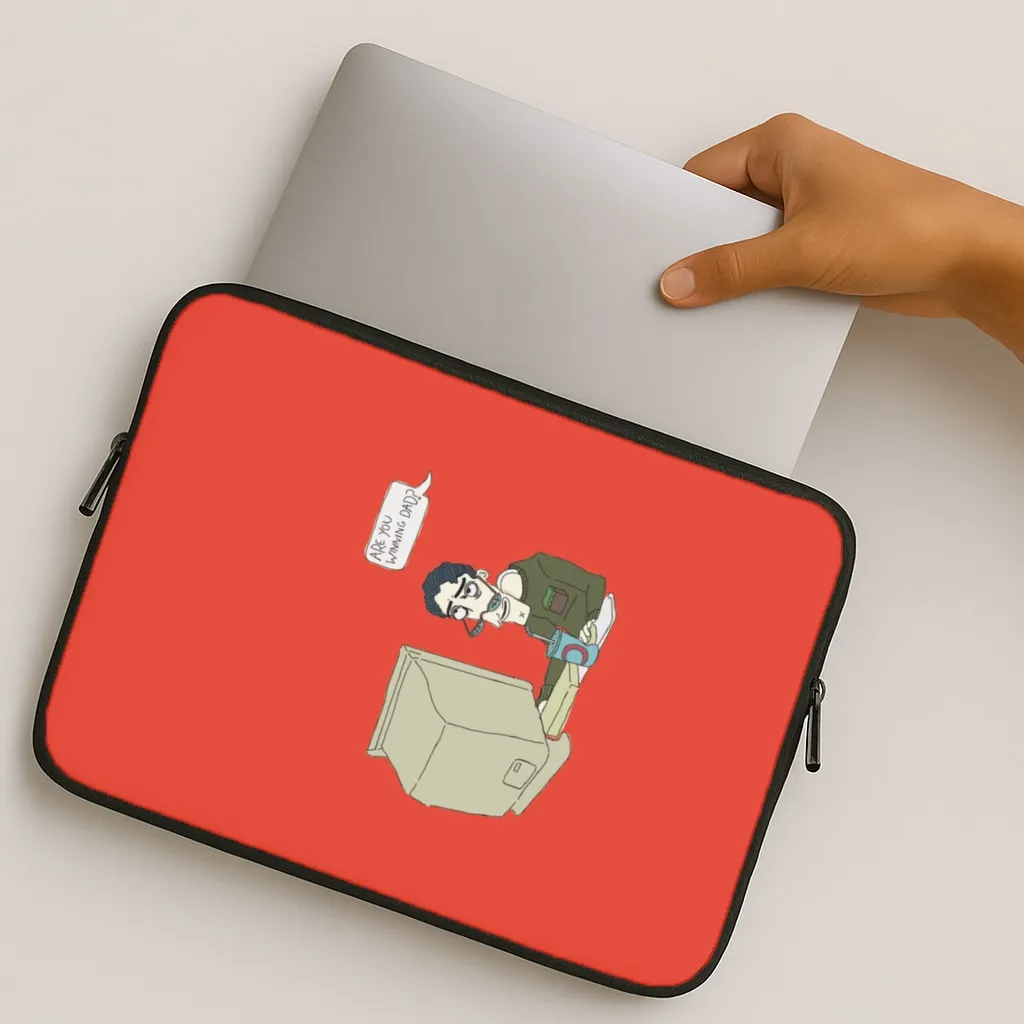 Are You Winning Dad Laptop Sleeve Flexible Feel Premium Surface Finish