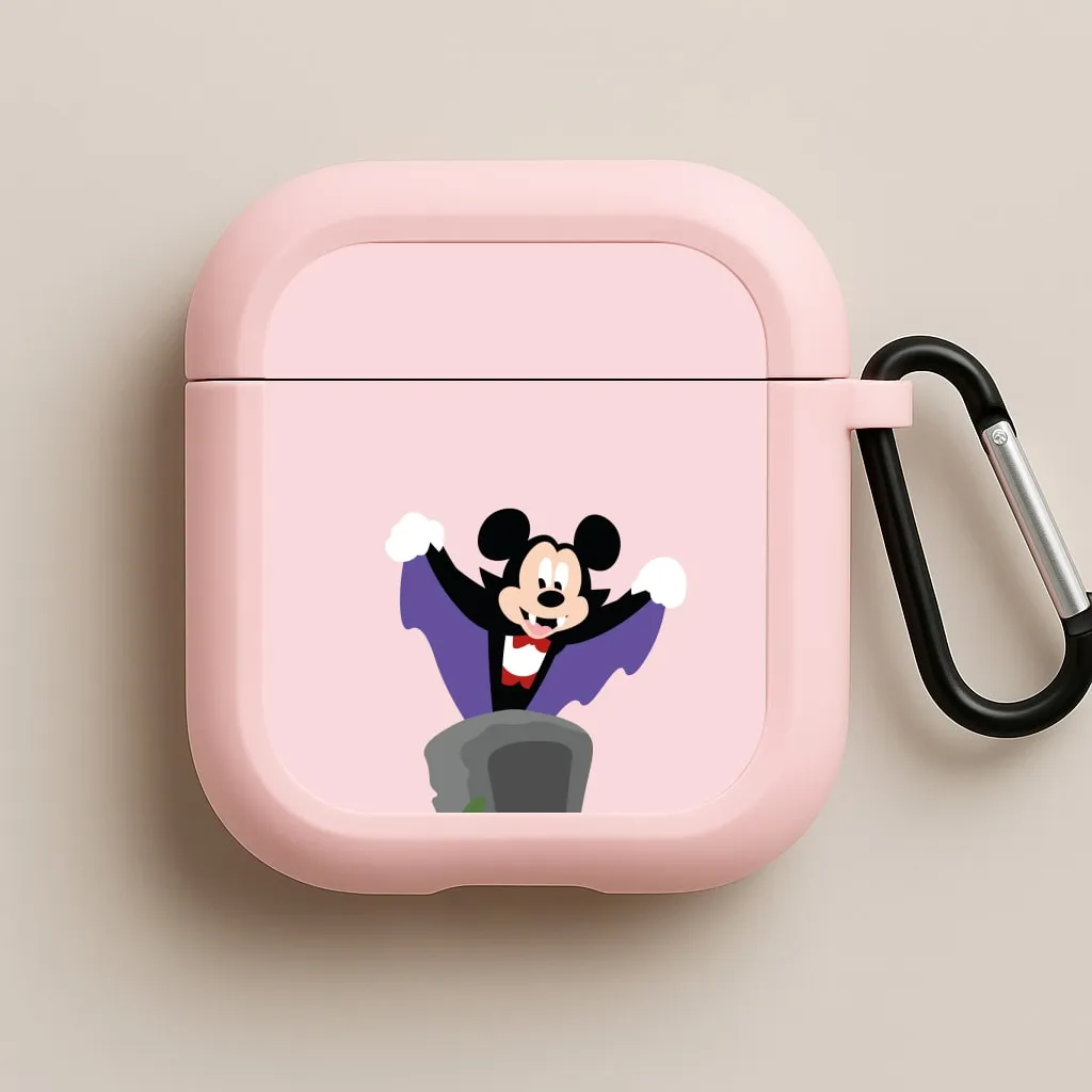 anti fingerprint airpods shield Vampire Mouse Halloween AirPods Case