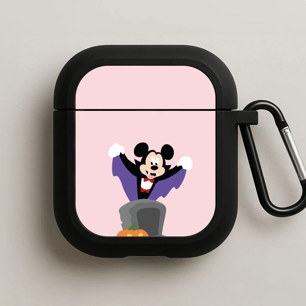soft touch leather protector Smooth Rubber Protector Vampire Mouse Halloween AirPods Case