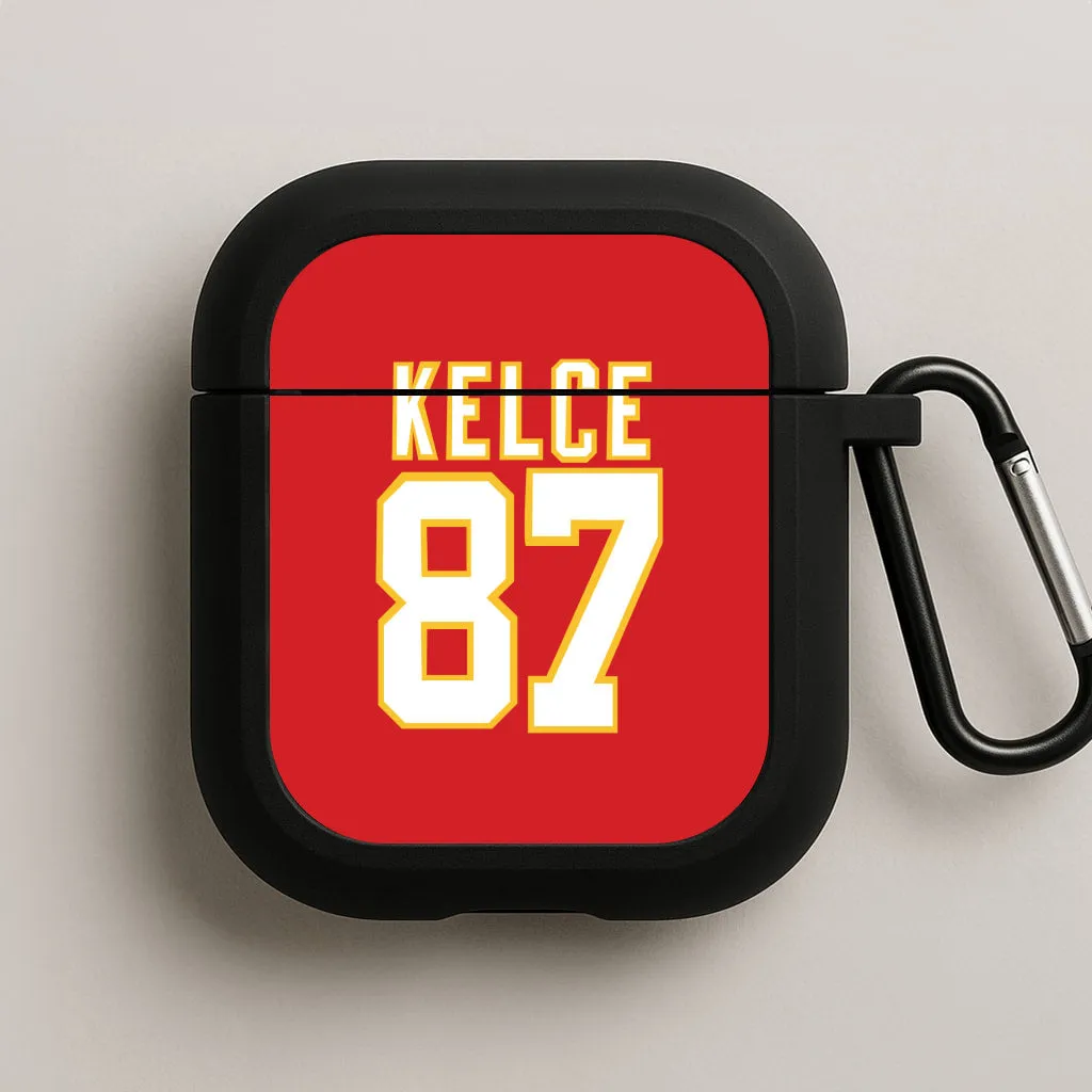 Kelce 87 - Travis AirPods Case premium hybrid silicone cover Everyday Protection Case