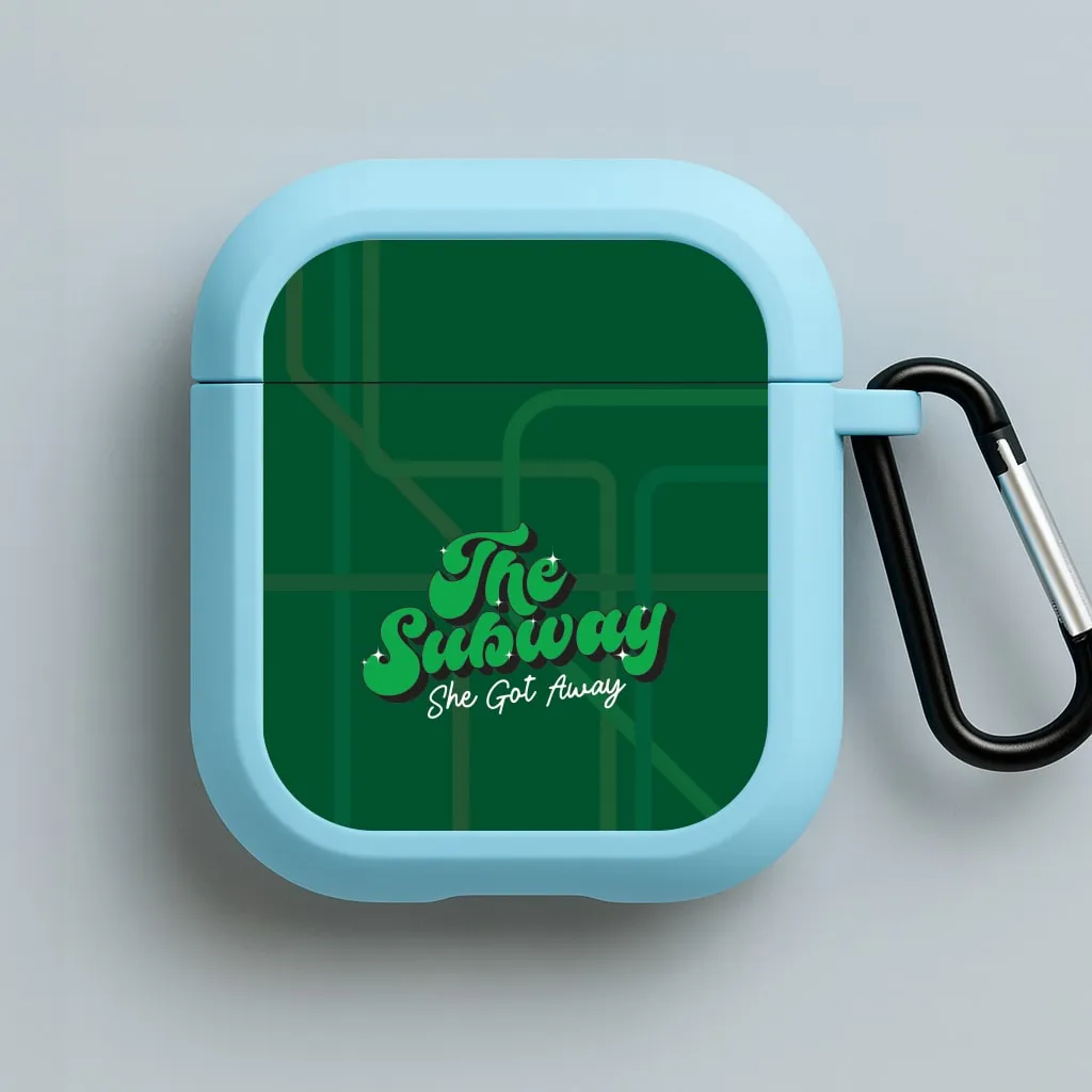 Subway Green AirPods Case smooth grip airpods cover