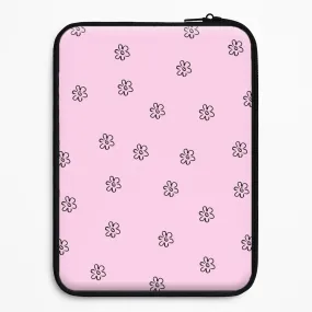 Detail Flower Pattern - Pink Laptop Sleeve Comfort Fit Edge Ergonomic form
