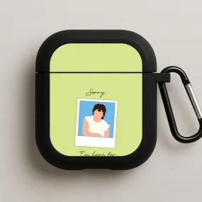 Sorry, I'm Here For Someone Else AirPods Case Creative Silicone Cover compact magnetic closure case