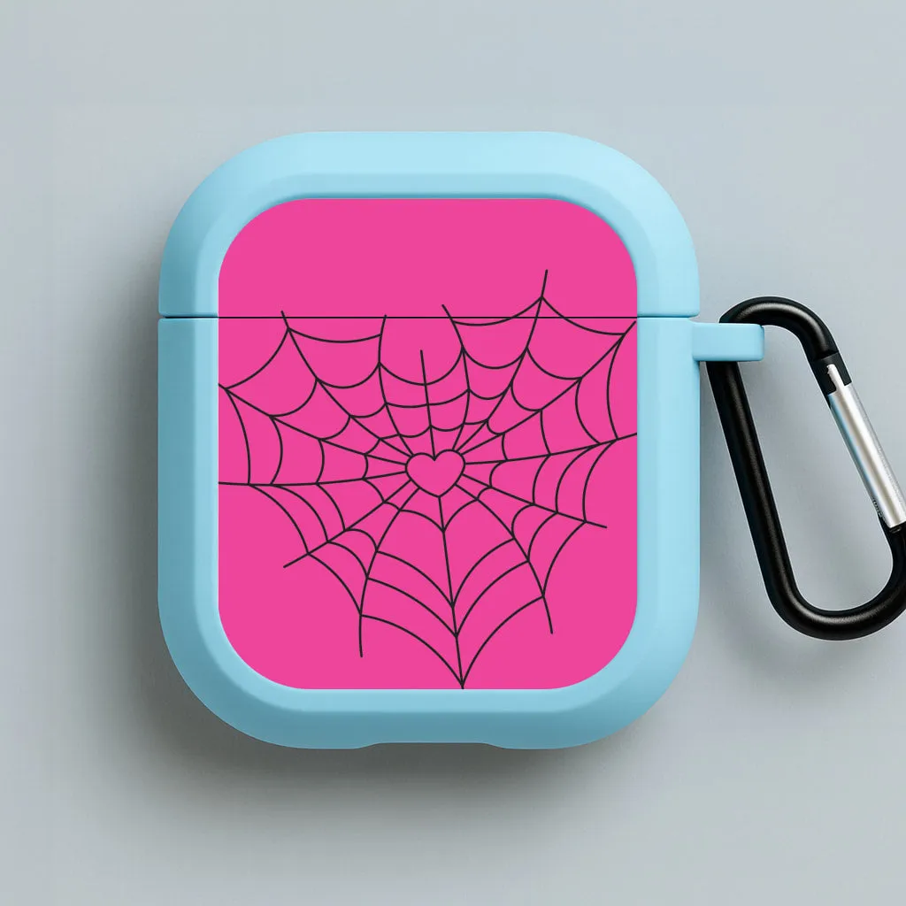 Spiderweb Hearts II AirPods Case portable gradient commuter airpods protector