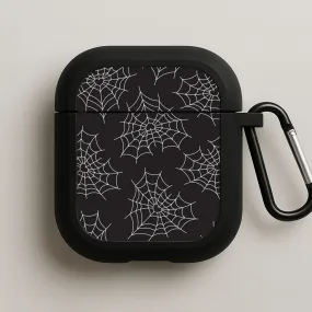 Spiderweb Hearts Pattern AirPods Case sleek neon ergonomic silicone airpods shell minimalistic pocket airpods case