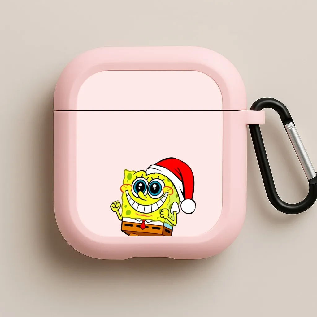 Sponge - Christmas AirPods Case Trendy Handy Case Modern Gadget Texture