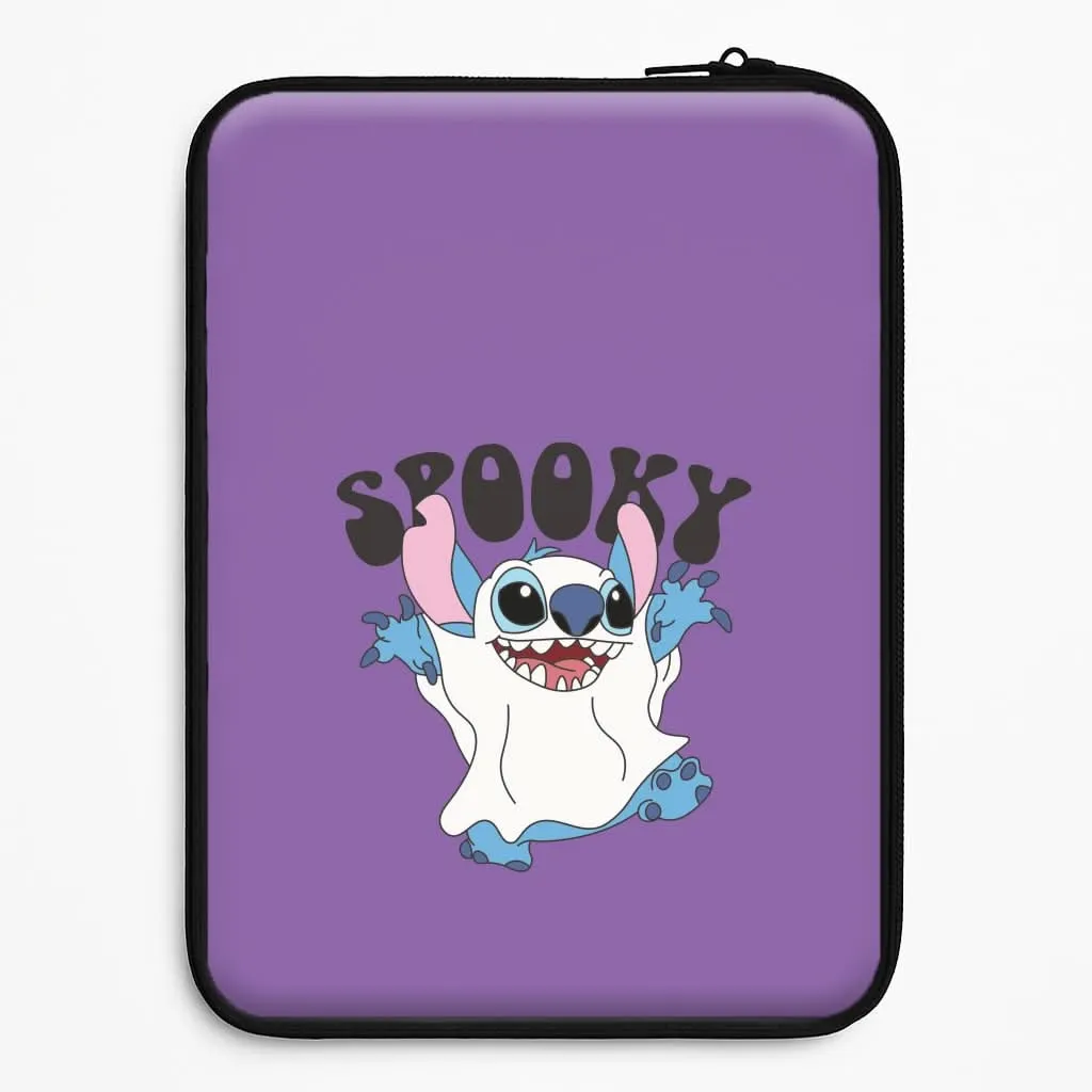 Matte Touch Premium Feel Layer Spooky Cute Blue Alien Laptop Sleeve