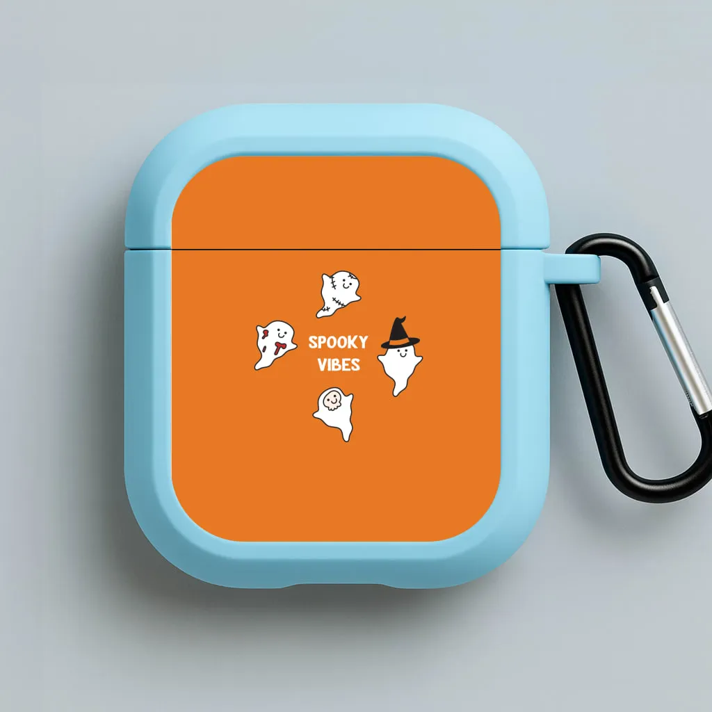 Spooky Vibes Ghosties I AirPods Case durable sporty leather airpods case