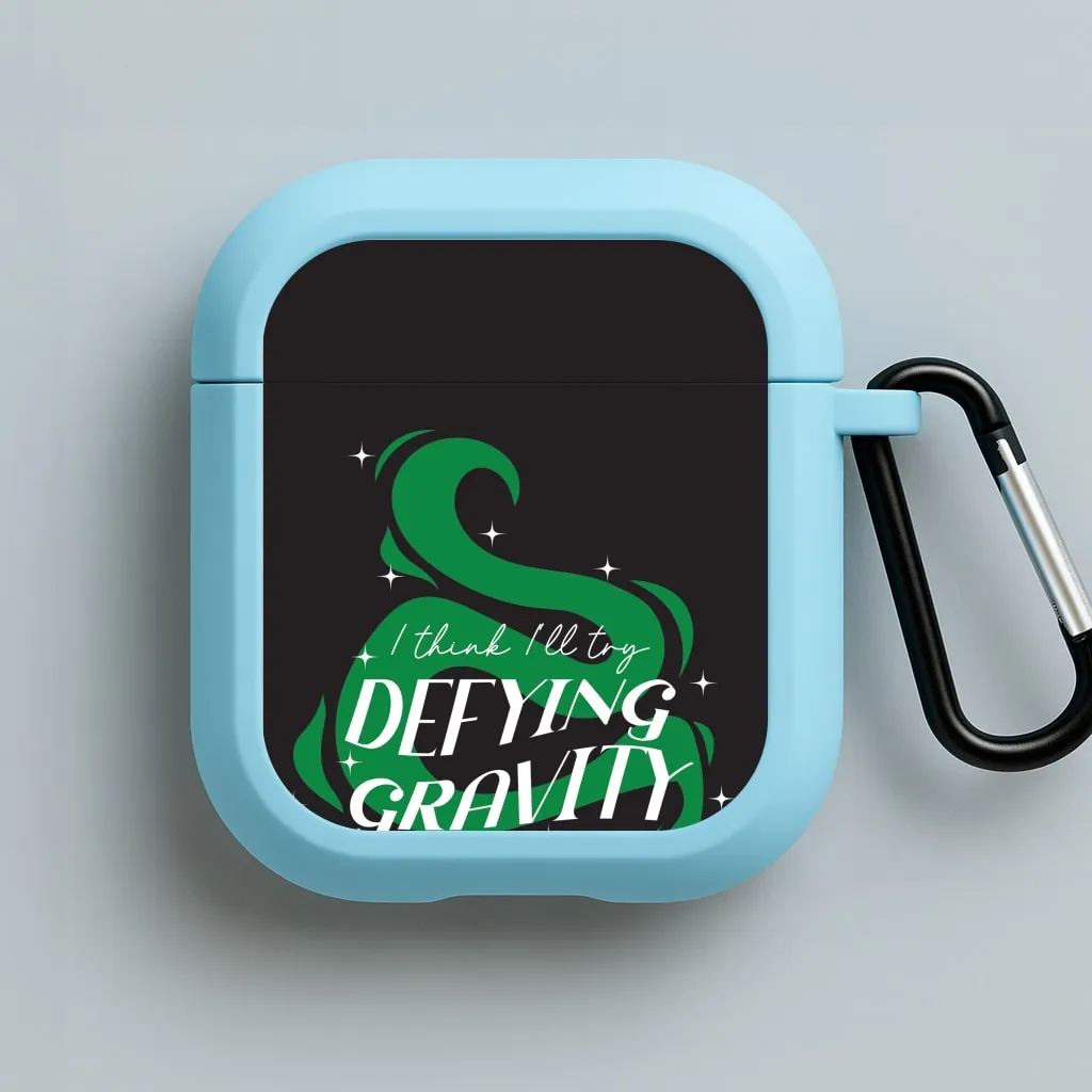 Minimal Smooth Shell I Think I'll Try Defying Gravity AirPods Case