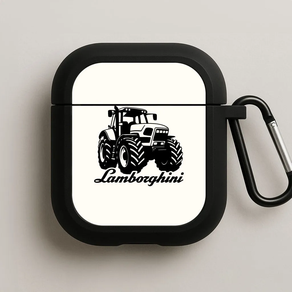 portable silicone shell compact handmade ergonomic neon silicone case Lambo Tractor AirPods Case