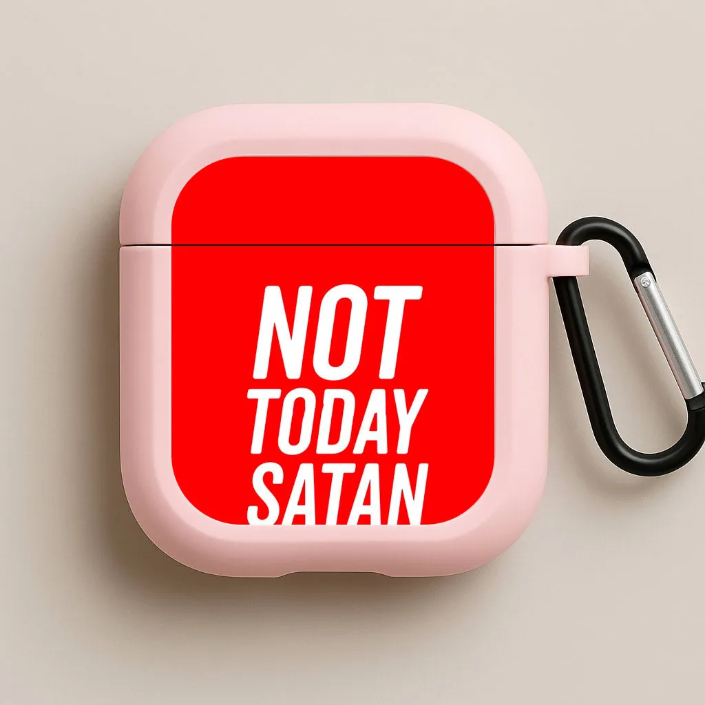 designer airpods cover Fashion Lifestyle Accessory Red Not Today Satan - Drag Queen's Drag Race AirPods Case