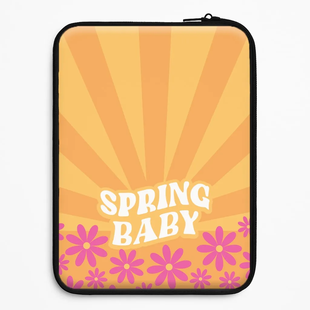 Spring Baby Retro  Laptop Sleeve Slim Comfort Port Protection
