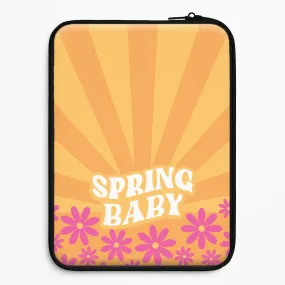 Spring Baby Retro  Laptop Sleeve Slim Comfort Port Protection