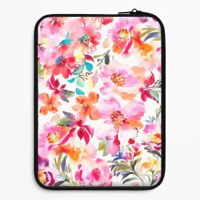 Spring Floral Pattern Laptop Sleeve daily protection Casual Look