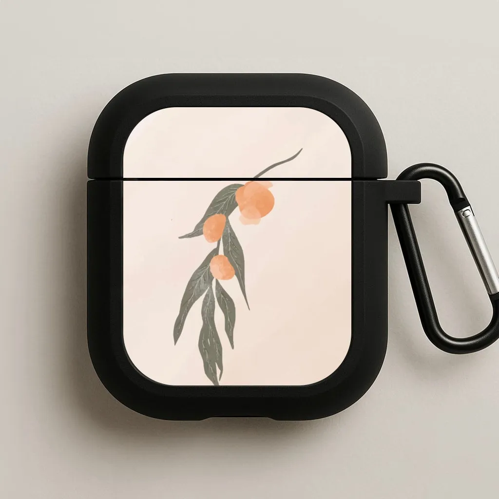 Spring Peaches AirPods Case soft touch silicone shell