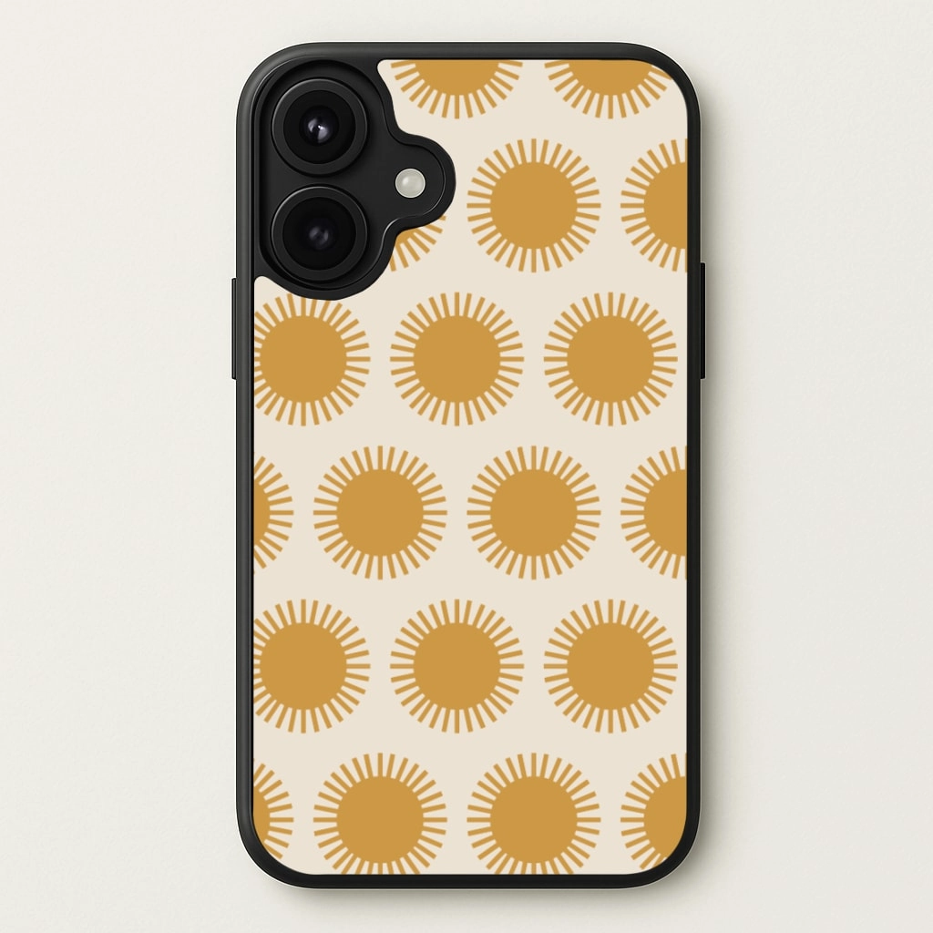 Spring Sunshine Phone Case Daily Grip Matte Pattern Design