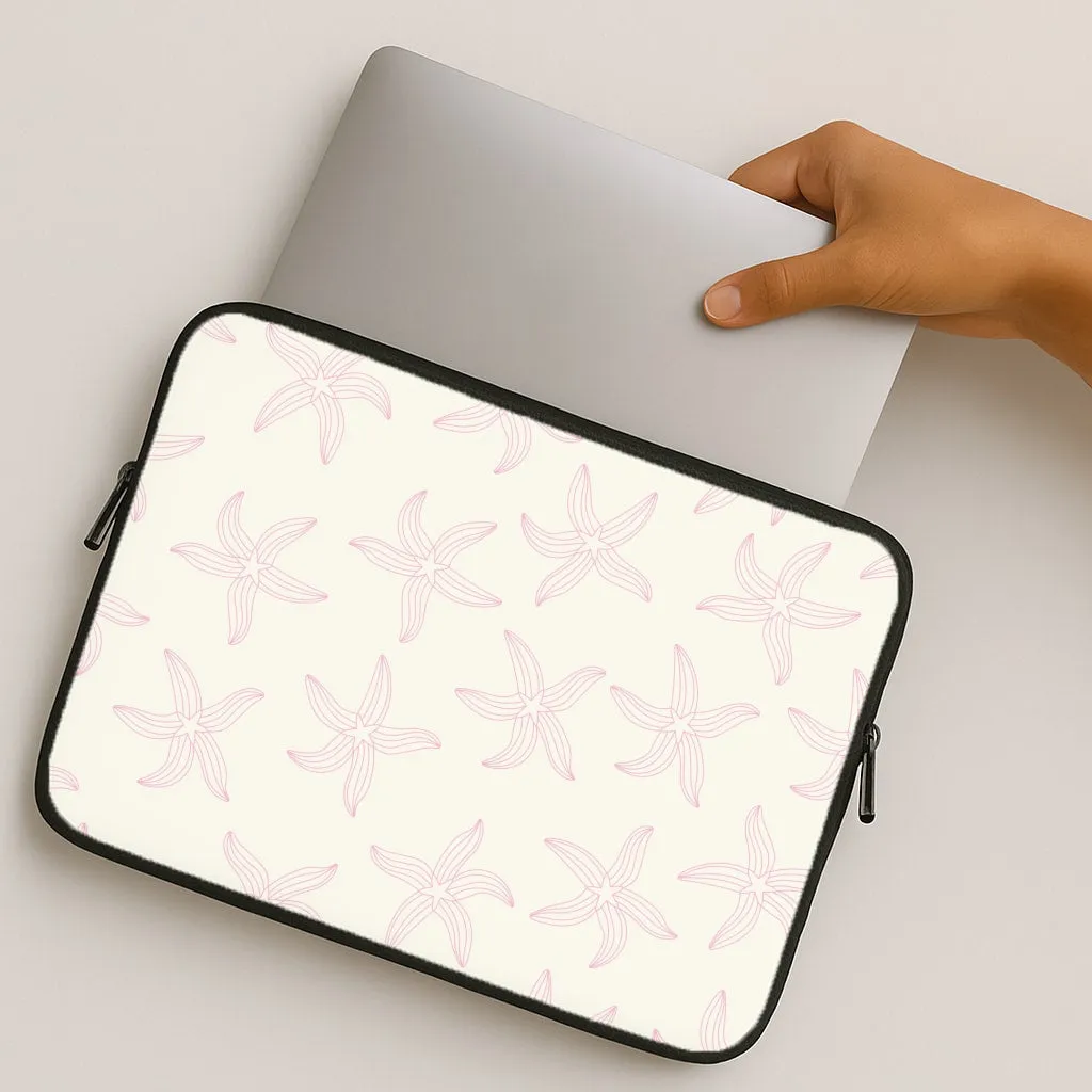Starfish Pattern - Sealife Laptop Sleeve Polished Detail Edge