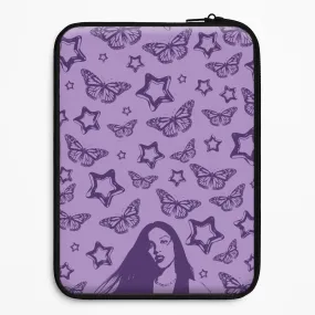 Stars And Butterflies Pattern Laptop Sleeve Smooth Detail Sleek Form