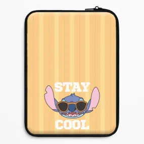 Comfort Use Soft Interior Stay Cool Blue Alien Laptop Sleeve