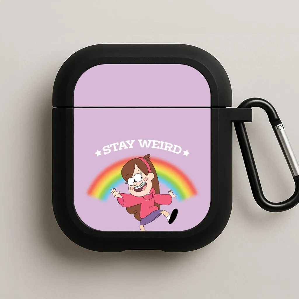 Stay Weird AirPods Case vivid pastel ergonomic portable airpods shell luxury metallic airpods case
