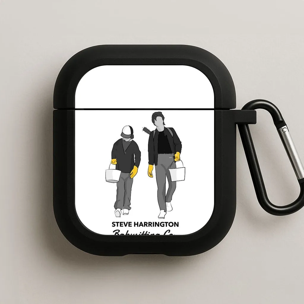 Durable Silicone Pouch Trendy Smooth Organizer Steve Harrington Babysitting Co AirPods Case