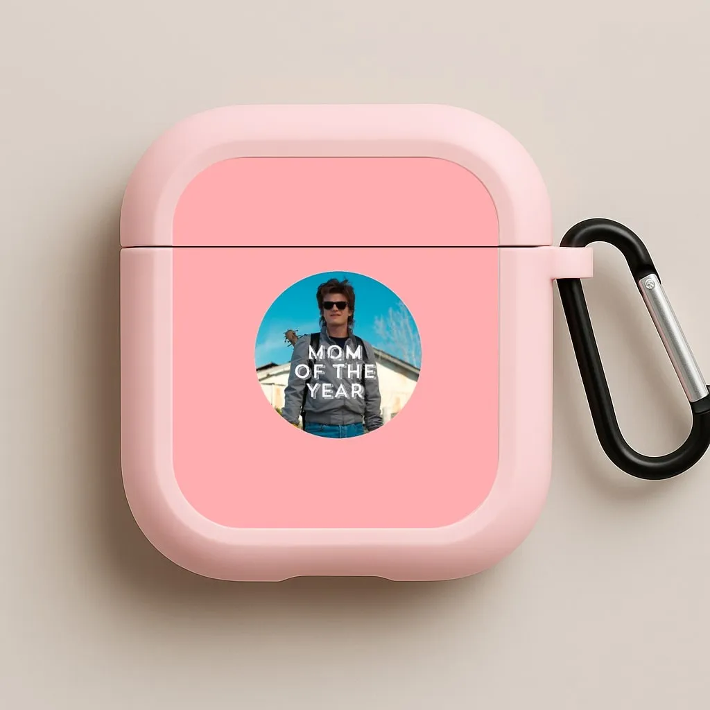 shock resistant travel case Steve Harrington - Mom Of The Year AirPods Case