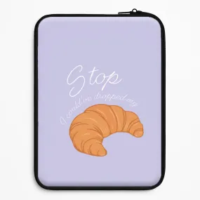 Premium Edge Light Protection Stop I Could Have Dropped My Croissant - TikTok Laptop Sleeve