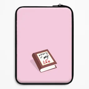 Story Of My Life Laptop Sleeve Stylish Surface Design Elegant Pattern Design