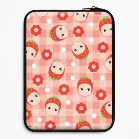 Strawberry Angel Pattern Laptop Sleeve Scratchproof Surface