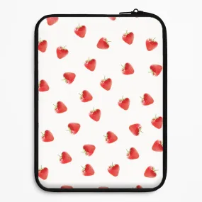 Strawberry Pattern Laptop Sleeve Vivid Detail Simple Look