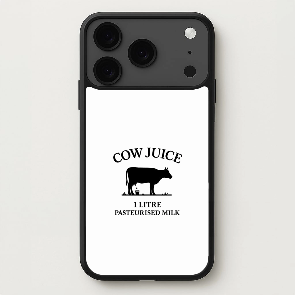Smooth Look Texture Cow Juice Phone Case