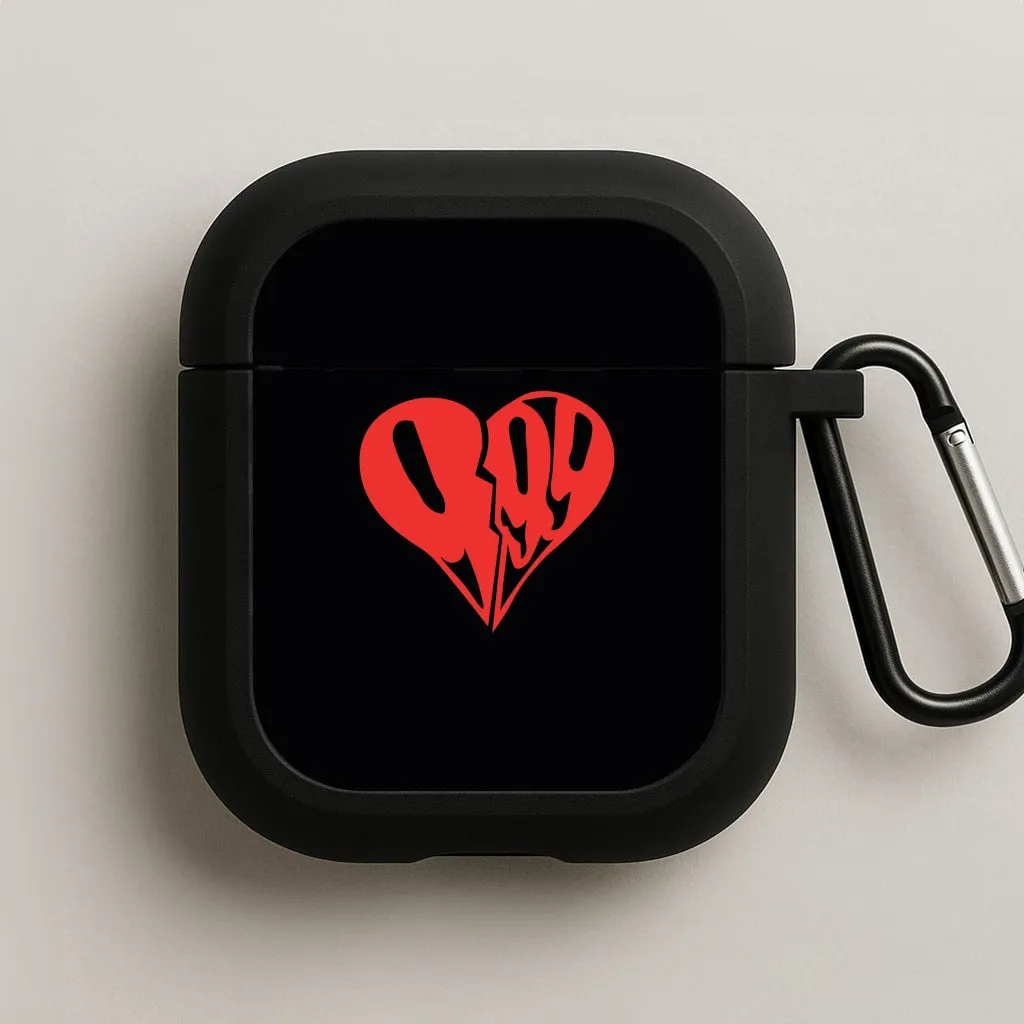 soft rubberized shell Heart - Juice AirPods Case