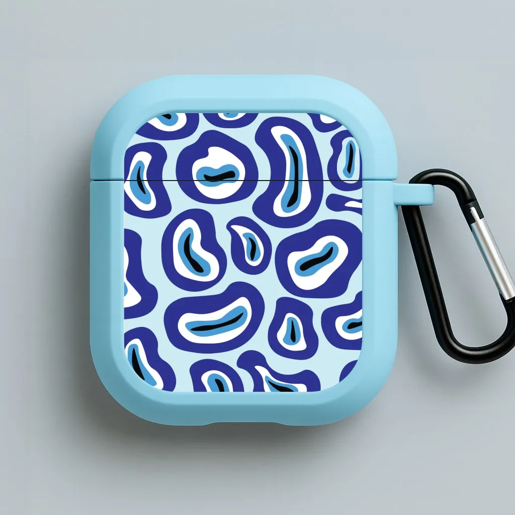 Abstract Pattern 4 AirPods Case wireless charging silicone case Universal Protective Pouch