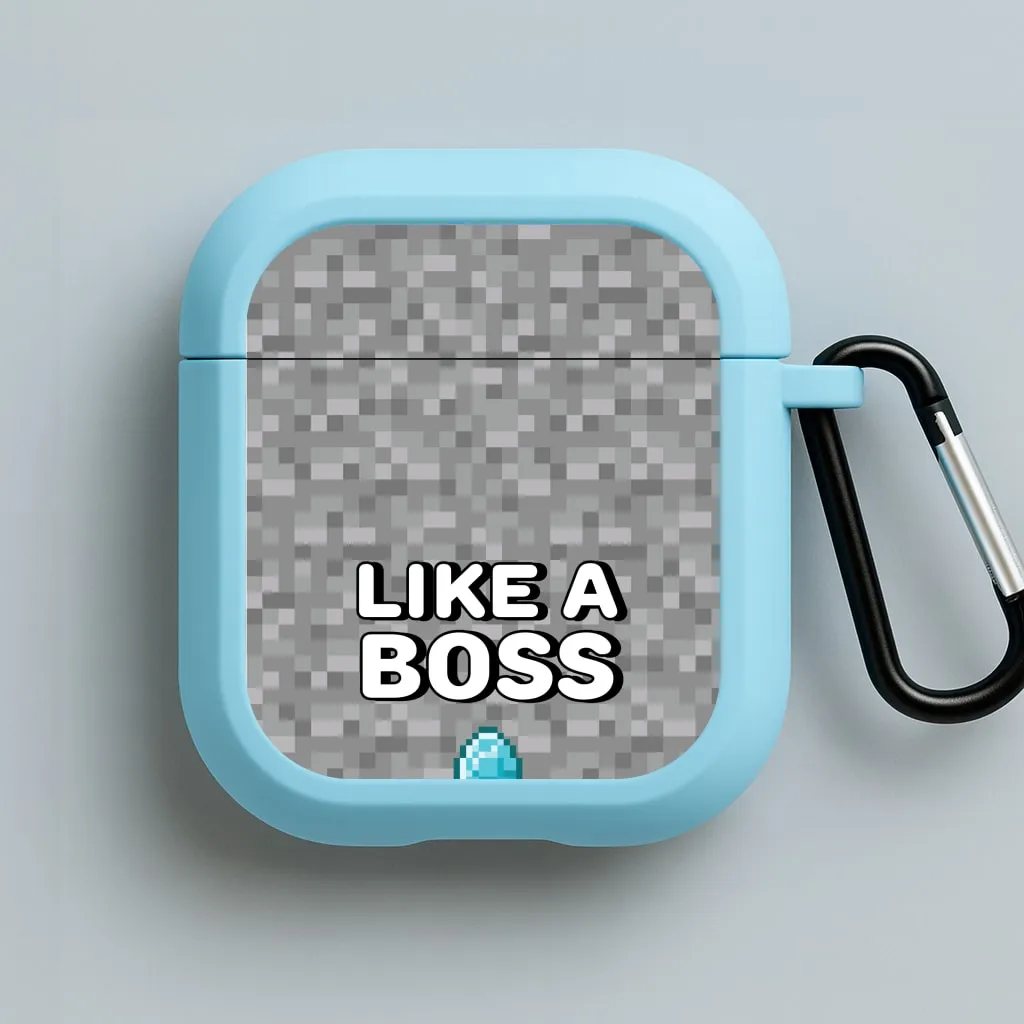Like A Boss AirPods Case Minimal Rubber Shell travel friendly silicone shell