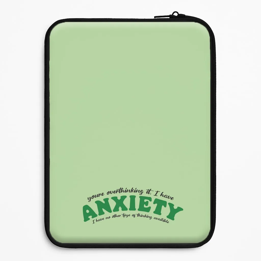 You're Overthinking It Laptop Sleeve Glossy surface Simple Look