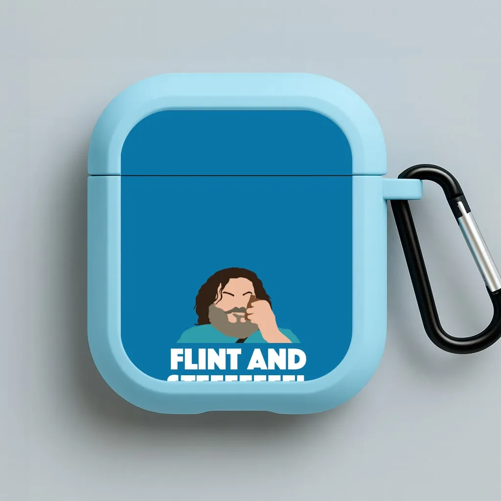 shock resistant gradient soft pastel leather airpods protector durable neon travel airpods shell Flint And Steel AirPods Case