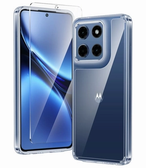 FNTCASE for Moto G Stylus 5G 2025 6.7 inch Clear Case: Wireless Charging Anti Yellowing Shockproof Phone Case Modern Style Rugged Pattern Design