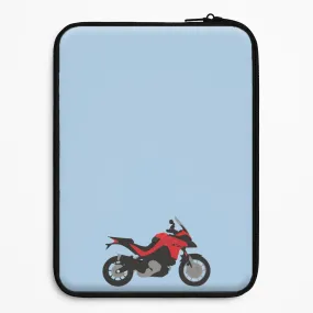 Red Motorbike - Motorbike Laptop Sleeve Durable Texture Layer