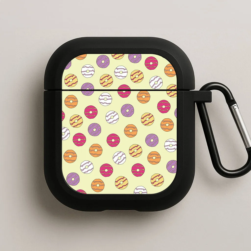 Party Rings - Biscuits Patterns AirPods Case light case for travel