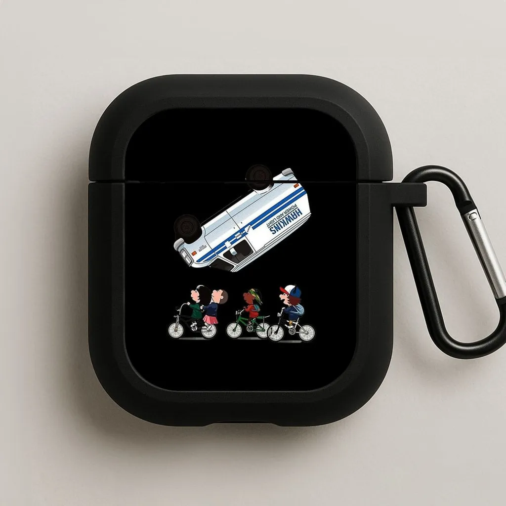 Van Flip AirPods Case Modern Gadget Sleeve Minimal Silicone Case