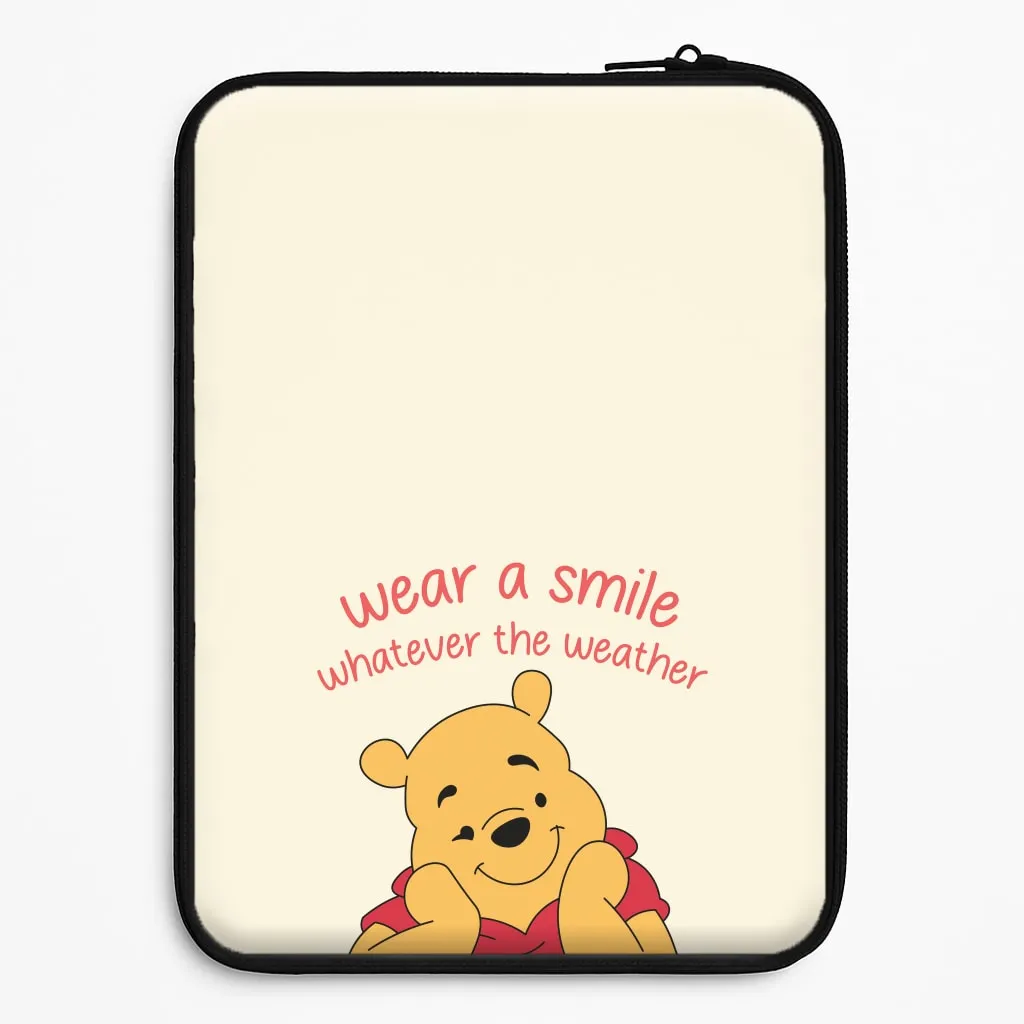 Wear A Smile Whatever The Weather  Laptop Sleeve dust protection Patterned Design
