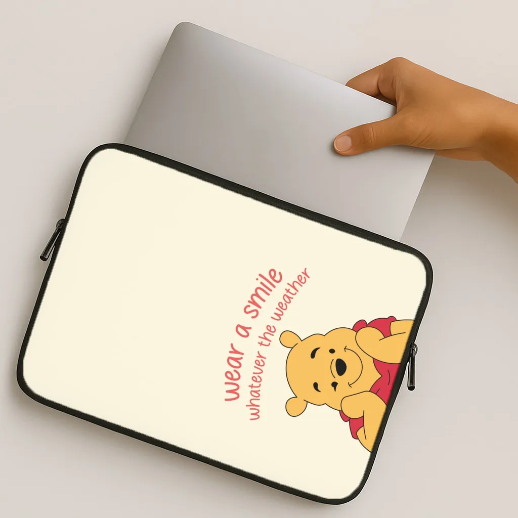 Classic Touch Wear A Smile Whatever The Weather  Laptop Sleeve